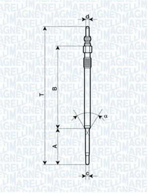 Hehkutulppa MAGNETI MARELLI 062900060304
