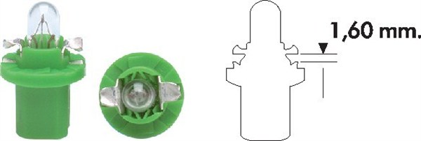 Polttimo, mittariston valo MAGNETI MARELLI 002051100000