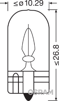 Polttimo, sisävalo OSRAM 2841