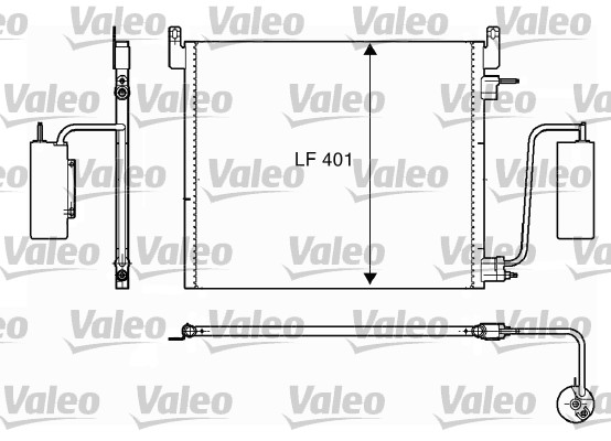 Lauhdutin, ilmastointilaite VALEO 817853