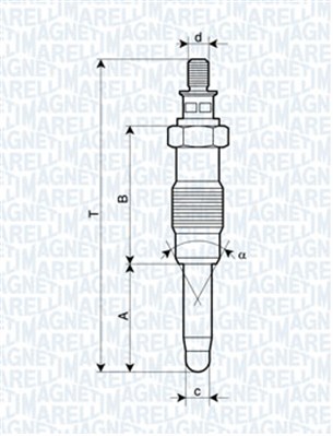 Hehkutulppa MAGNETI MARELLI 062900010304