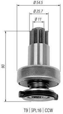 Hammaspyörä, käynnistys MAGNETI MARELLI 940113020327