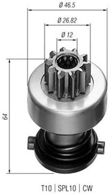 Hammaspyörä, käynnistys MAGNETI MARELLI 940113020194
