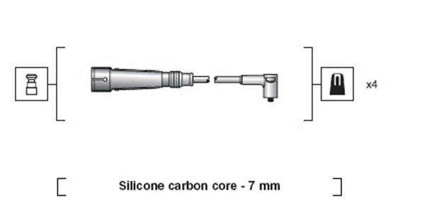 Sytytysjohtosarja MAGNETI MARELLI 941318111123