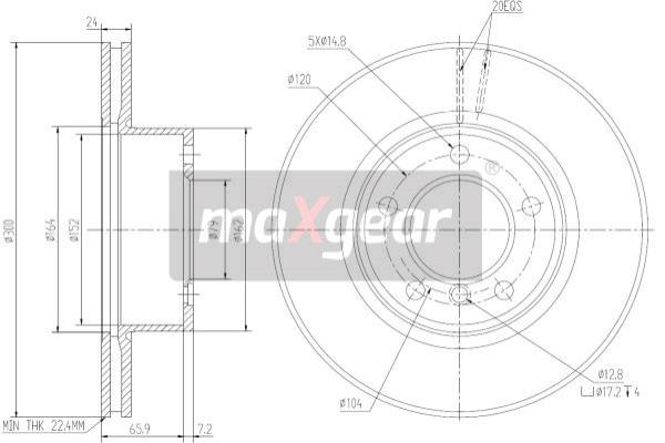 Jarrulevy MAXGEAR 19-1321