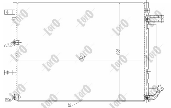 Lauhdutin, ilmastointilaite DEPO 023-016-0014