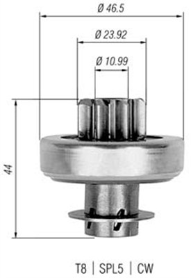 Hammaspyörä, käynnistys MAGNETI MARELLI 940113020272