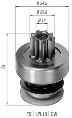 Hammaspyörä, käynnistys MAGNETI MARELLI 940113020085