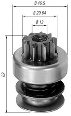 Hammaspyörä, käynnistys MAGNETI MARELLI 940113020036