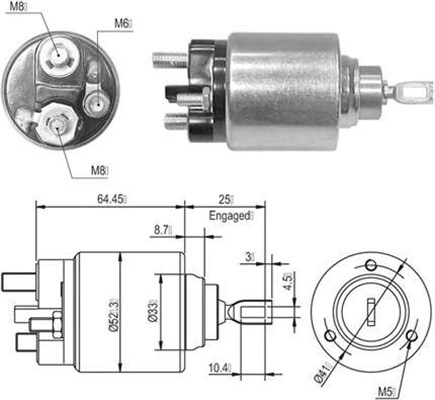 Magneettikytkin, käynnistin MAGNETI MARELLI 940113050010