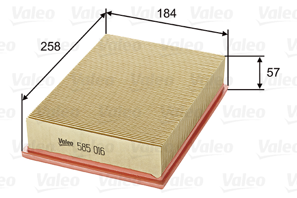 Ilmansuodatin VALEO 585016