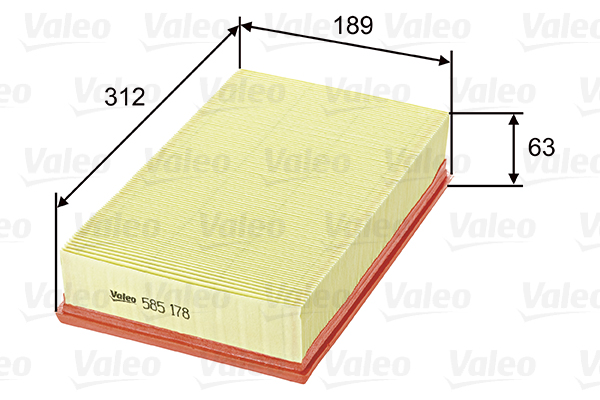 Ilmansuodatin VALEO 585178