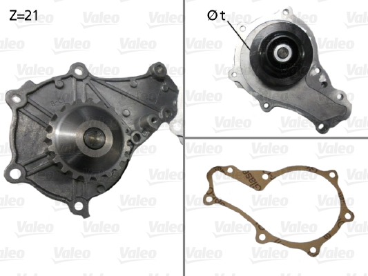 Vesipumppu VALEO 506714