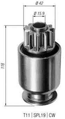 Hammaspyörä, käynnistys MAGNETI MARELLI 940113020299
