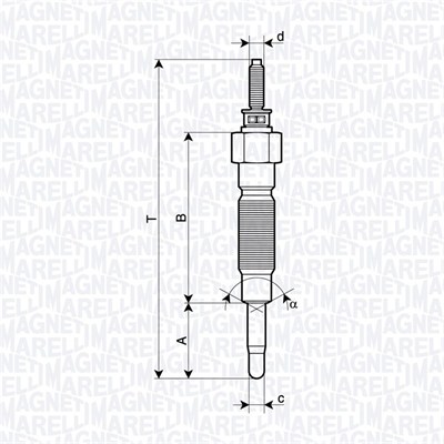 Hehkutulppa MAGNETI MARELLI 062900132304