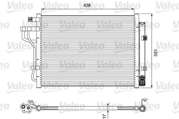 Lauhdutin, ilmastointilaite VALEO 814399