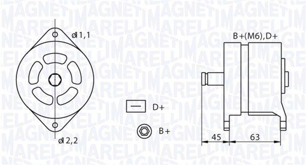 Laturi MAGNETI MARELLI 063320070010