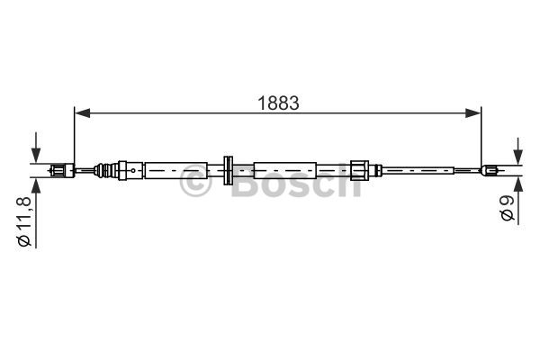 Käsijarruvaijeri BOSCH 1 987 482 302