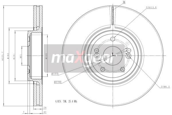 Jarrulevy MAXGEAR 19-1300