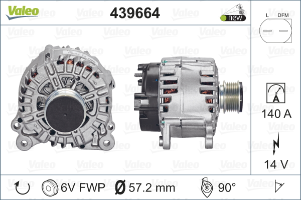 Laturi VALEO 439664