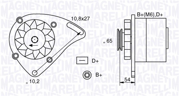 Laturi MAGNETI MARELLI 063341454010