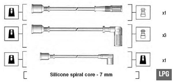 Sytytysjohtosarja MAGNETI MARELLI 941095620602