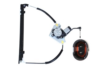 Lasinnostin, Eteen, oikea, RENAULT CLIO II, CLIO Skåp/halvkombi II, THALIA I, 77 00 842 240, 77 01 207 254