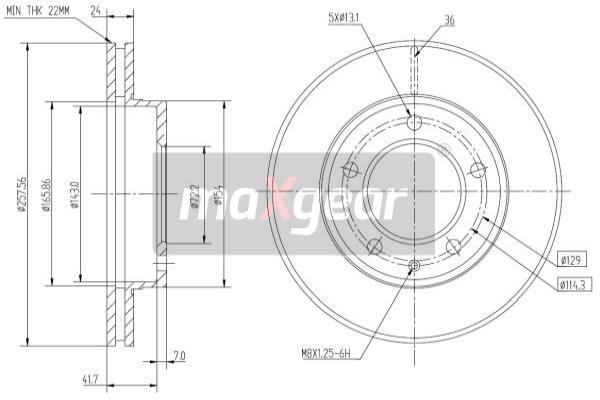 Jarrulevy MAXGEAR 19-0713MAX