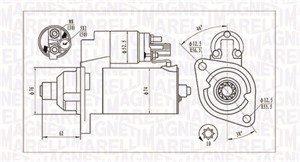 Käynnistin, AUDI,SEAT,SKODA, 02M911023N, 02M911023P, 02M911023PX, 02M911024, 02M911024A, 02M911024P