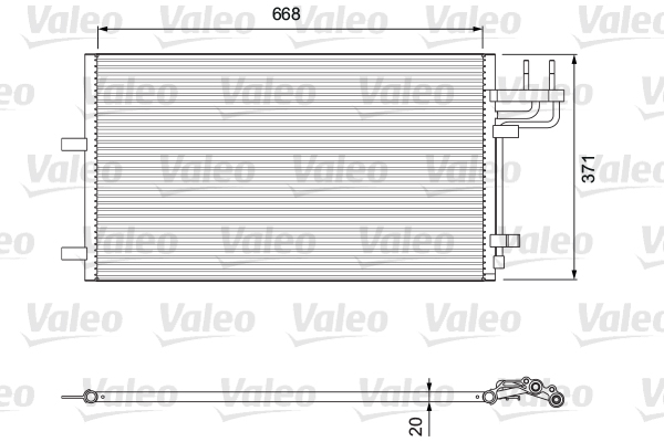 Lauhdutin, ilmastointilaite VALEO 818046