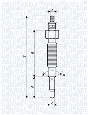 Hehkutulppa MAGNETI MARELLI 062900019304