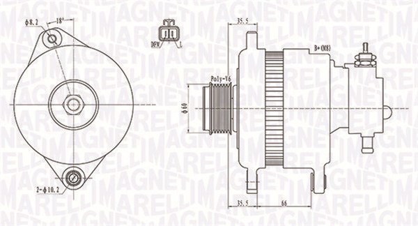 Laturi MAGNETI MARELLI 063731899010