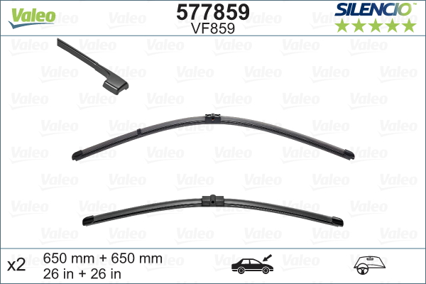 Pyyhkijänsulka VALEO 577859