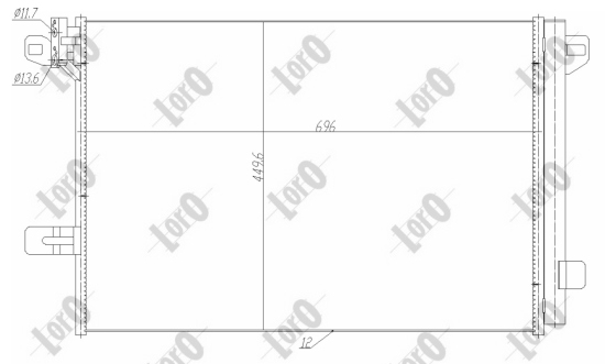 Lauhdutin, ilmastointilaite DEPO 053-016-0037