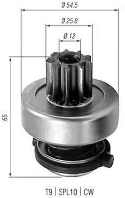 Hammaspyörä, käynnistys MAGNETI MARELLI 940113020253