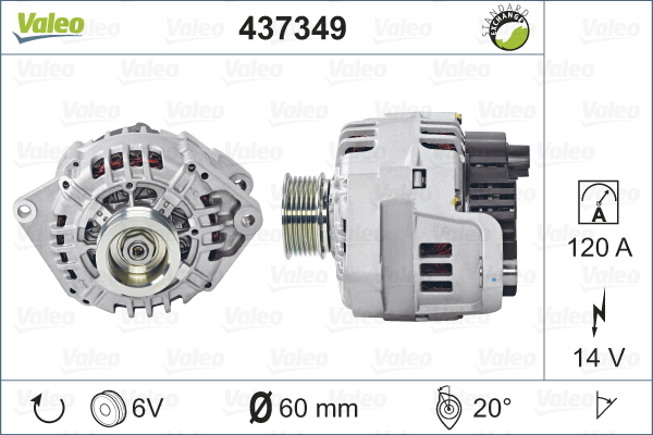 Laturi VALEO 437349