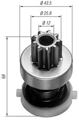 Hammaspyörä, käynnistys MAGNETI MARELLI 940113020181