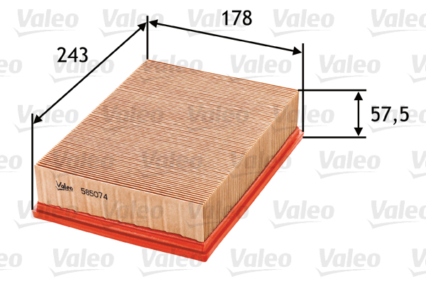 Ilmansuodatin VALEO 585074