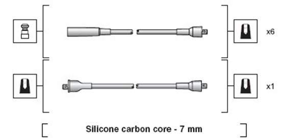 Sytytysjohtosarja MAGNETI MARELLI 941318111031