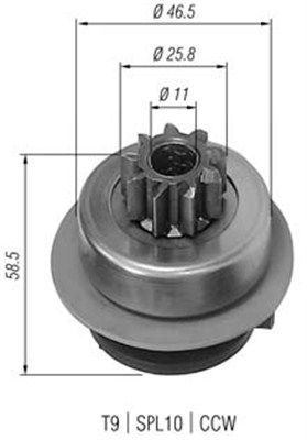 Hammaspyörä, käynnistys MAGNETI MARELLI 940113020186