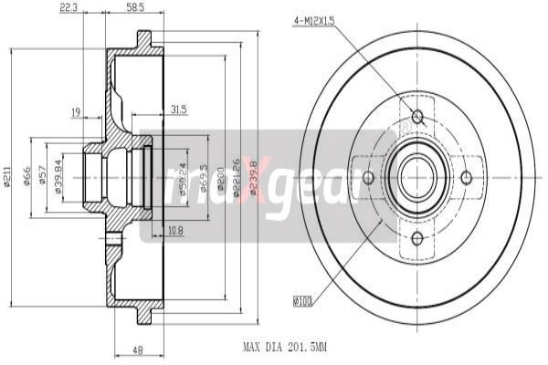 Jarrurumpu MAXGEAR 19-0823
