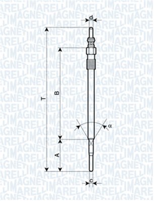 Hehkutulppa MAGNETI MARELLI 062900070304