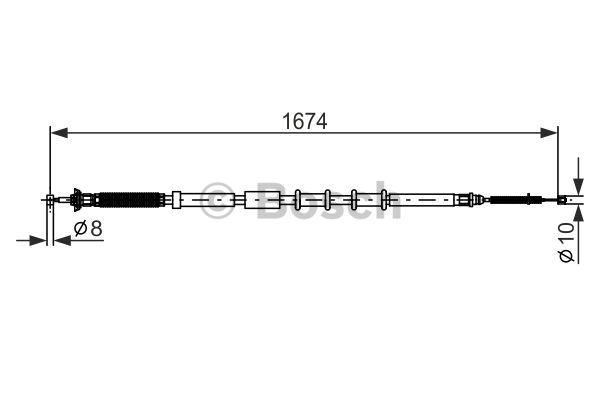 Käsijarruvaijeri BOSCH 1 987 477 976