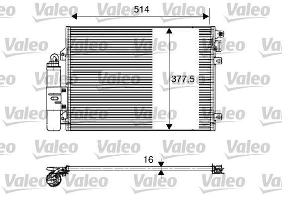 Lauhdutin, ilmastointilaite VALEO 817827