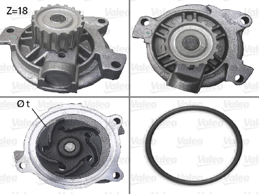Vesipumppu VALEO 506488