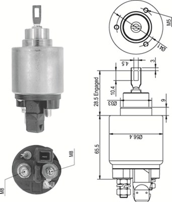 Magneettikytkin, käynnistin MAGNETI MARELLI 940113050343