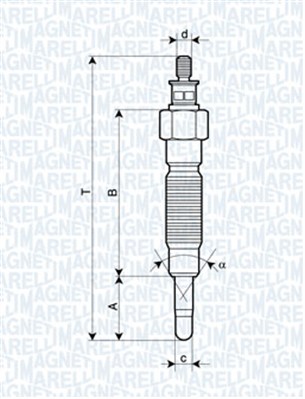 Hehkutulppa MAGNETI MARELLI 062900064304