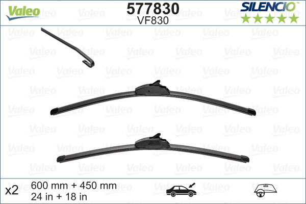 Pyyhkijänsulka VALEO 577830