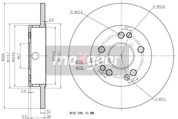 Jarrulevy MAXGEAR 19-0719