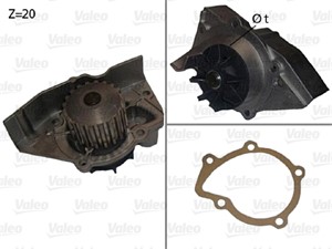 Vesipumppu, CITROËN,FIAT,LANCIA,PEUGEOT, 120193, 1201-93, 1201A1, 1201-A1, 9566950080